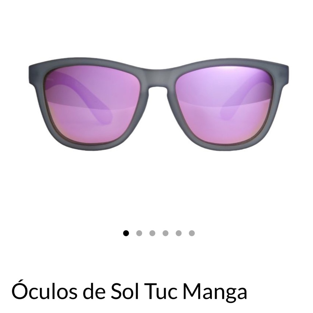 Tuc Manga Sunglasses Unisex Grey with Pink Reflective Polarized Lenses
